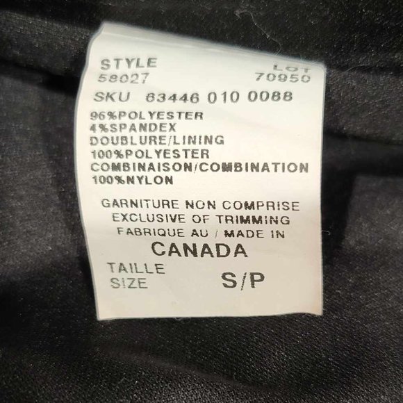 Le chateau black strapless satin pouf dress with ribbon - Picture 5 of 6